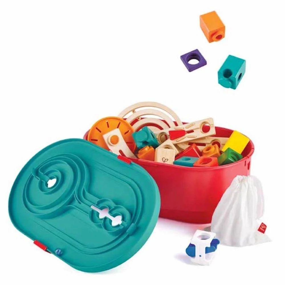 Hape Quadrilla Stack Track Bucket Set 4+ - Image 4
