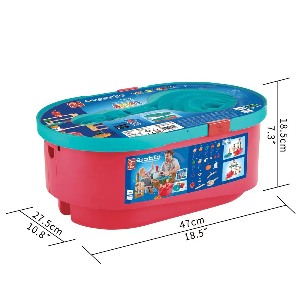 Hape Quadrilla Stack Track Bucket Set 4+ - Image 5