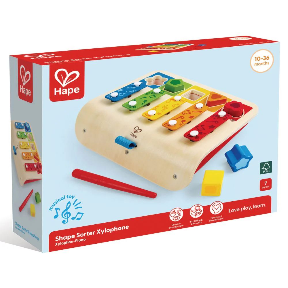 Hape Shape Sorter Xylophone 10-36m