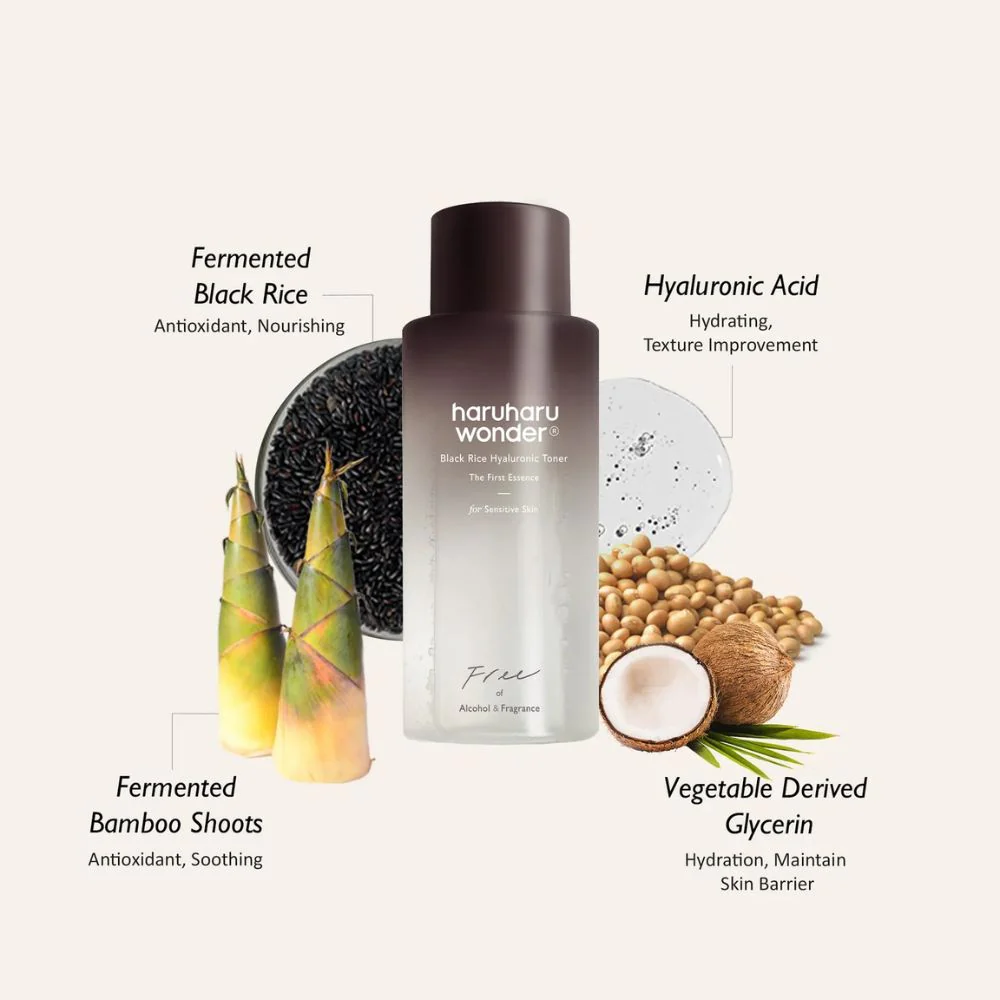 Haruharu Wonder Black Rice Hyaluronic Toner For Sensitive Skin 150ml - Image 3