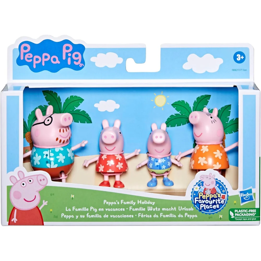 Hasbro Peppa's Family Peppa Y Su Familia Havaianas 4Pzs 3+ - Image 2