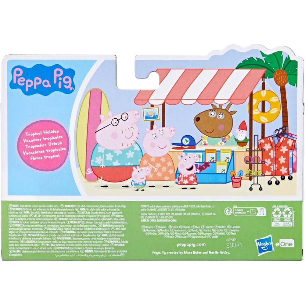 Hasbro Peppa's Family Peppa Y Su Familia Havaianas 4Pzs 3+ - Image 4