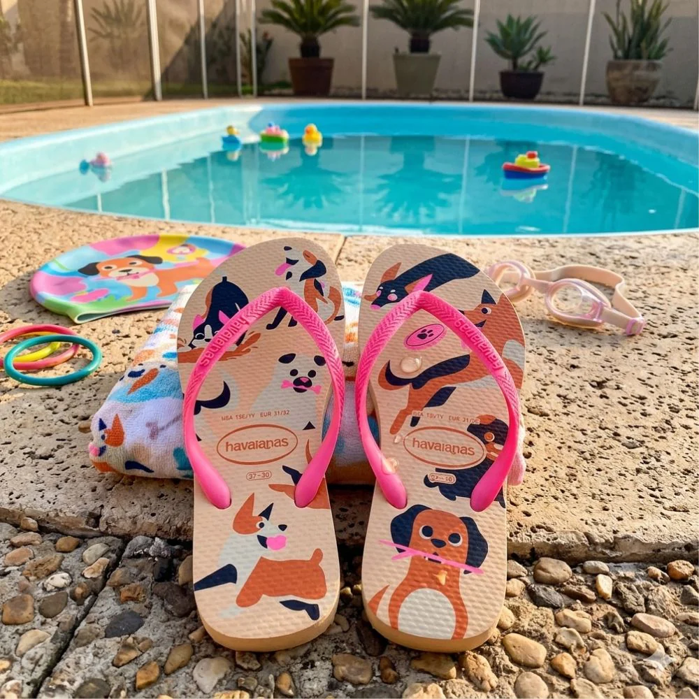 Havaianas Sandalias Para Niñas Slim Pets Golden - Image 2