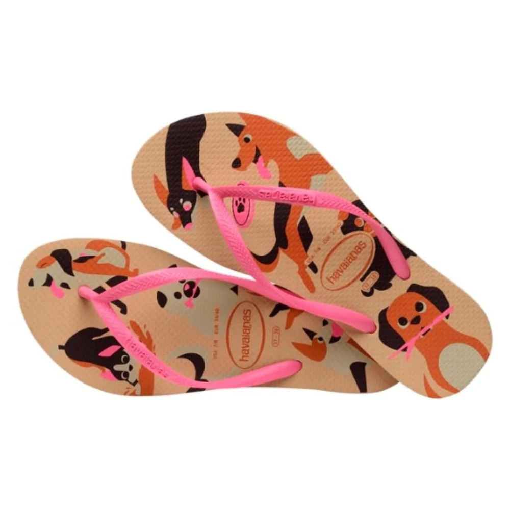 Havaianas Sandalias Para Niñas Slim Pets Golden - Image 3