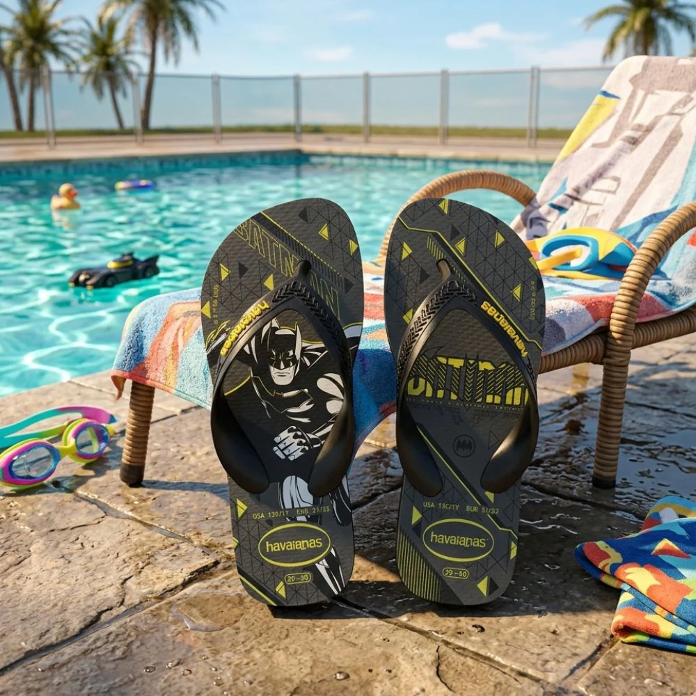 Havaianas Sandalias Para Niños Kids Max Herois Batman - Image 2