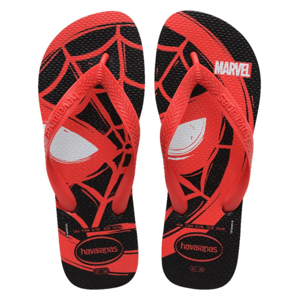 Havaianas Sandalias Para Niños Top Marvel Logomania Spiderman