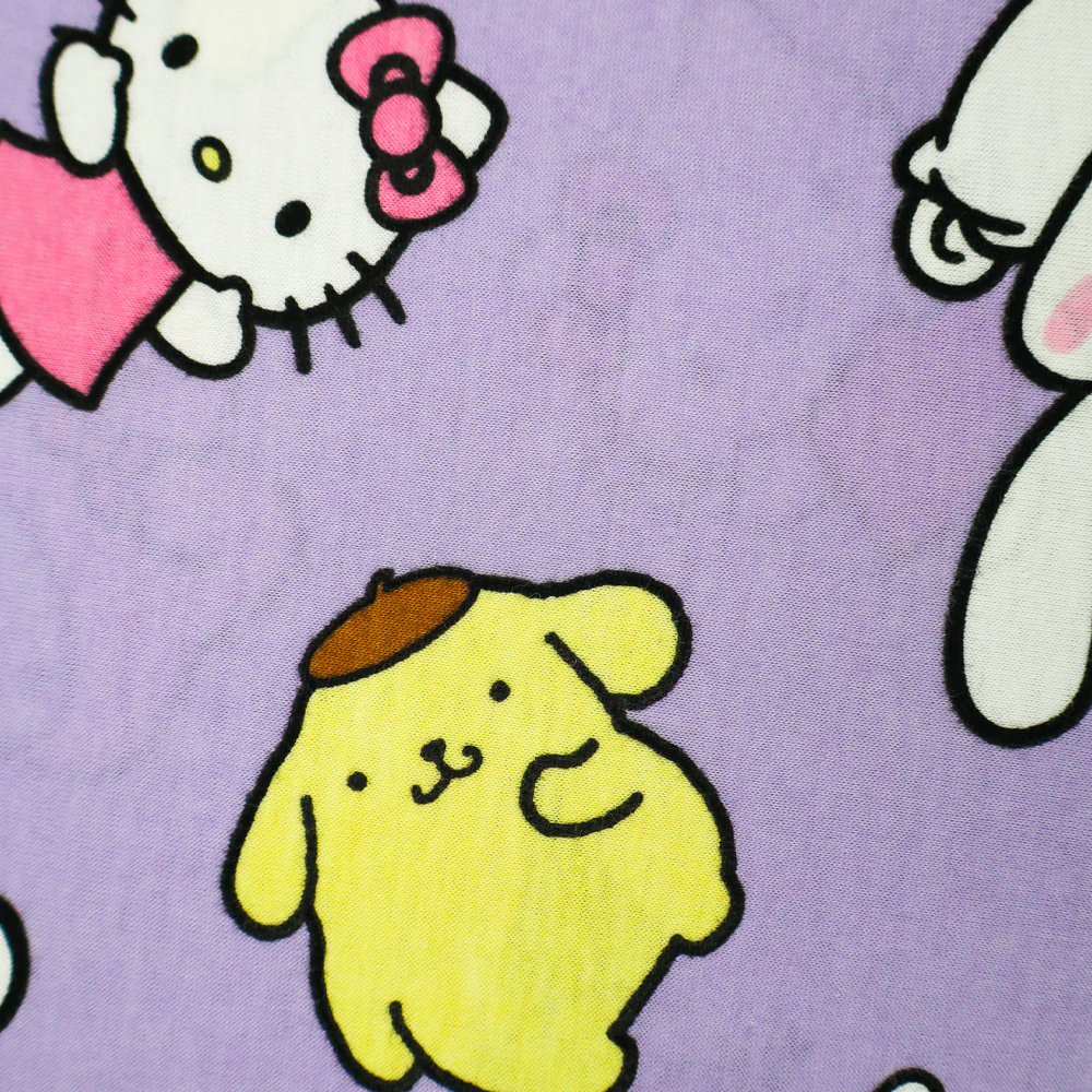 Hello Kitty and Friends Tee & Short Pijama Set Lila - Image 4
