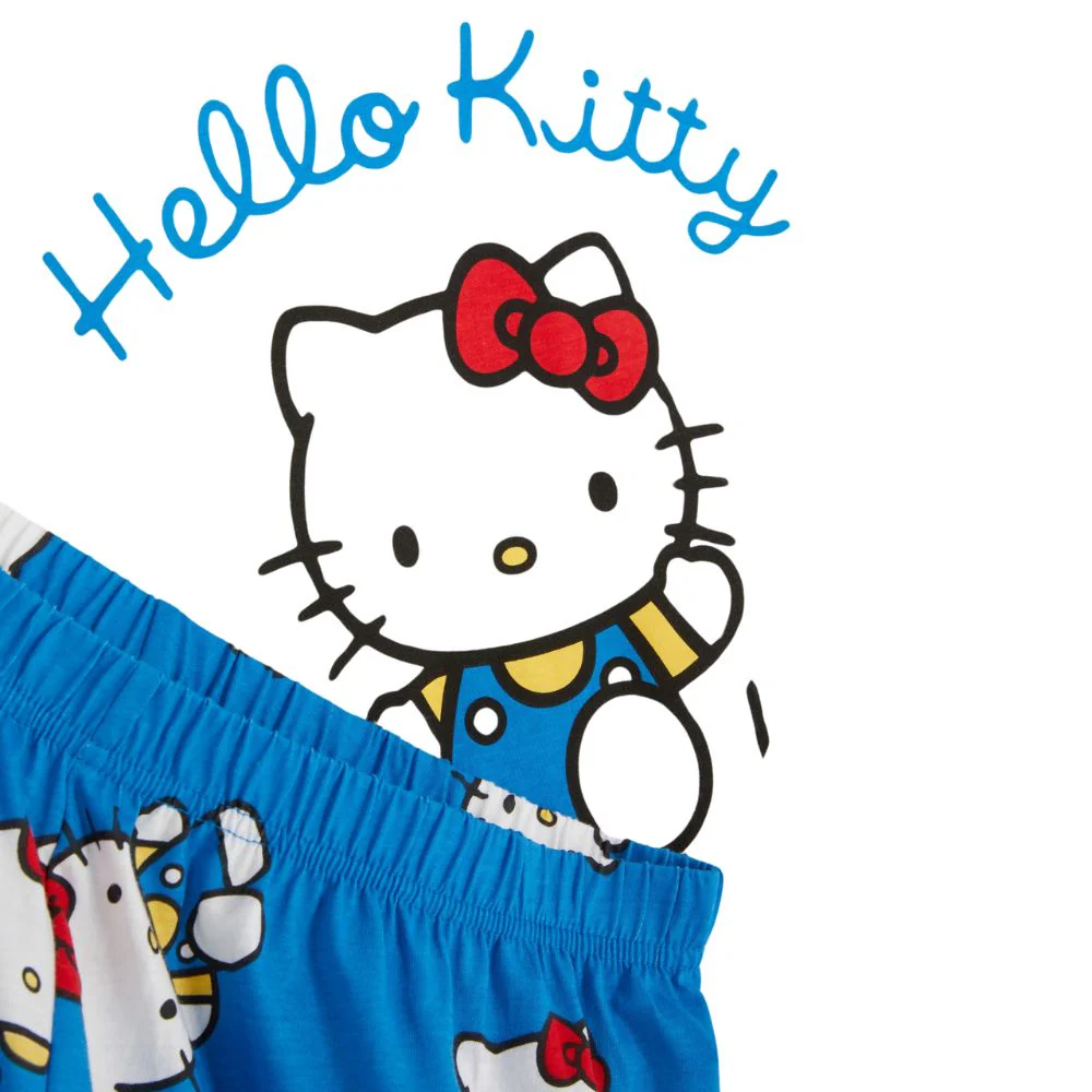 Hello Kitty Tee & Short Pijama Set Ivory - Image 3