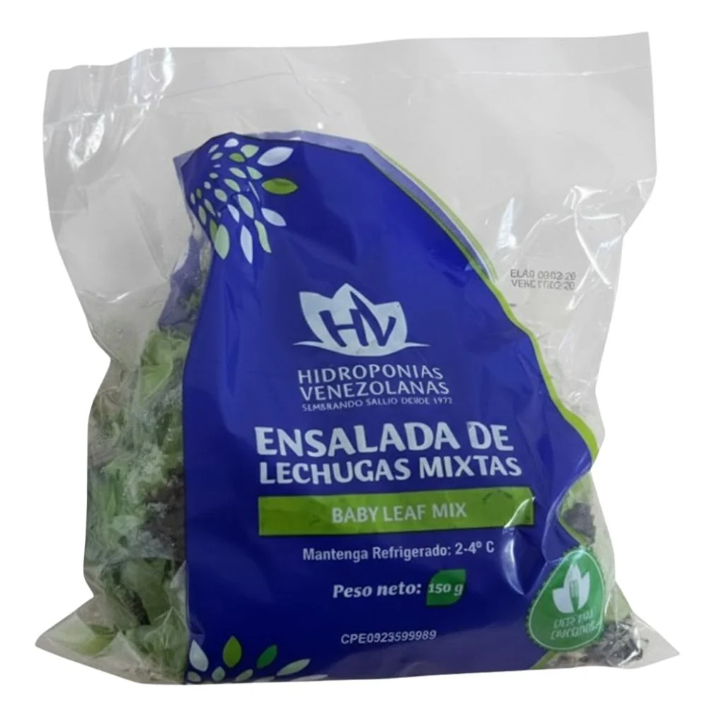 Hidroponias Ensalada de Lechuga Mixtas Baby Mix 150gr