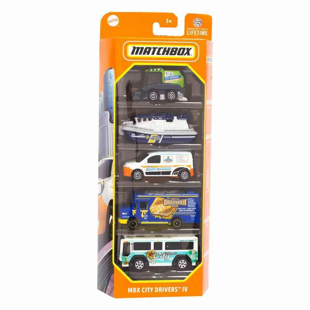 Hot Wheels Matchbox 5 Pack Modelos Variados - Image 2