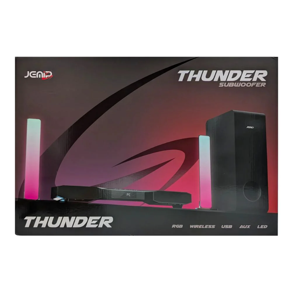 Jemip Barra De Sonido Subwoofer Thunder Color Negro - Image 7