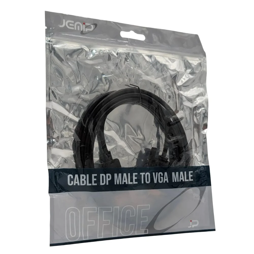 Jemip Cable Adaptador DP Macho A VGA Macho Color Negro - Image 3