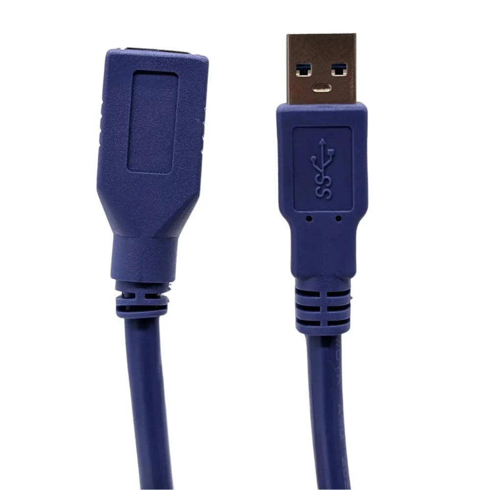 Jemip Cable Office USB Macho A USB Hembra Color Azul 1.8MT