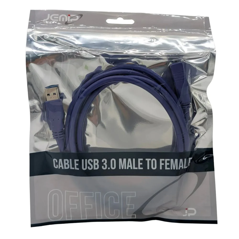 Jemip Cable Office USB Macho A USB Hembra Color Azul 1.8MT - Image 3
