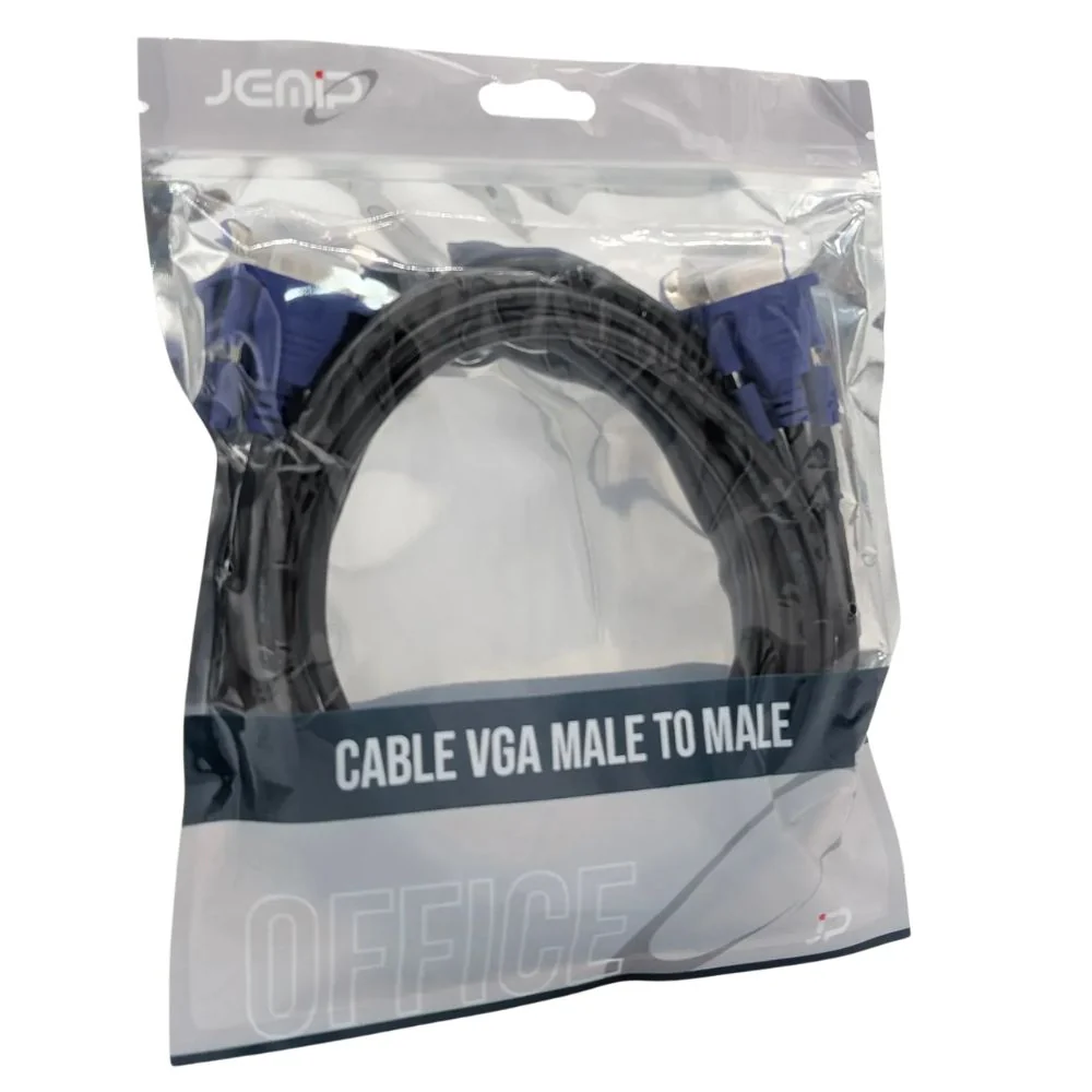 Jemip Cable Office VGA Macho A VGA Macho Color Negro 3MT - Image 3