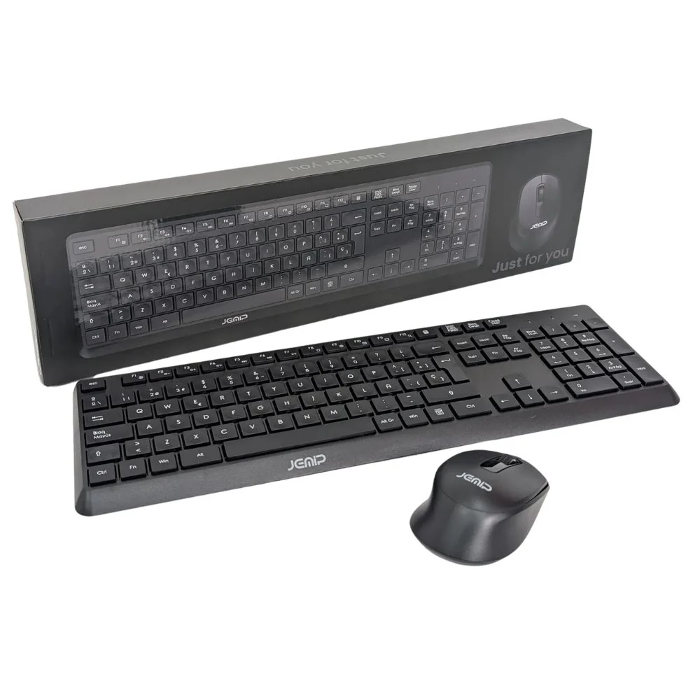 Jemip Combo De Teclado + Mouse Inalambrico Avant Garde Color Negro - Image 2