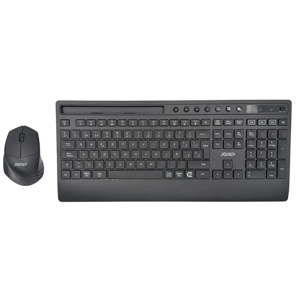 Jemip Combo De Teclado + Mouse Inalambrico Magnum Color Negro