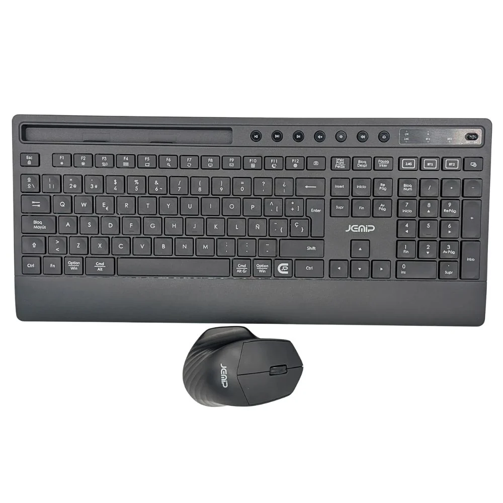 Jemip Combo De Teclado + Mouse Inalambrico Magnum Color Negro - Image 2