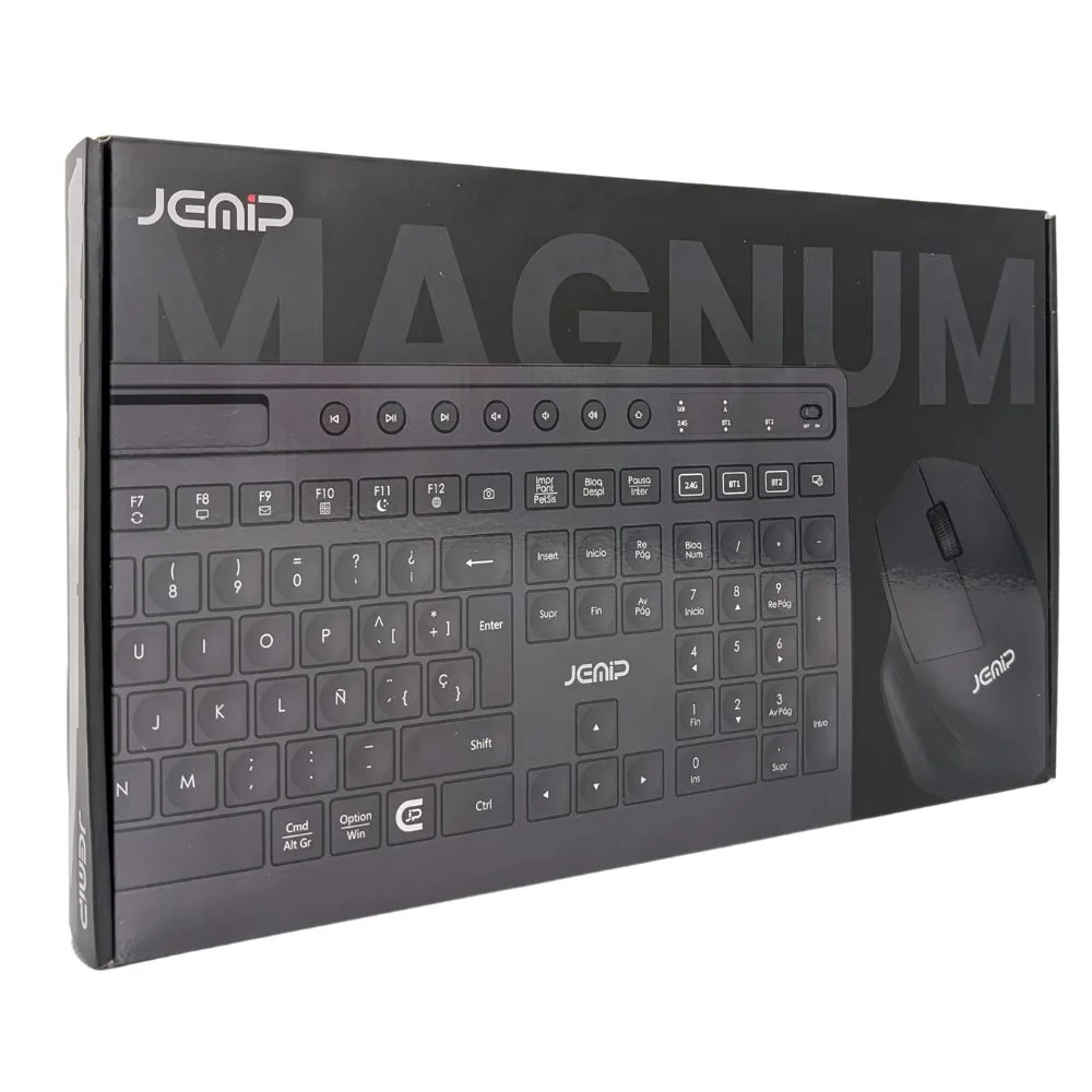 Jemip Combo De Teclado + Mouse Inalambrico Magnum Color Negro - Image 3