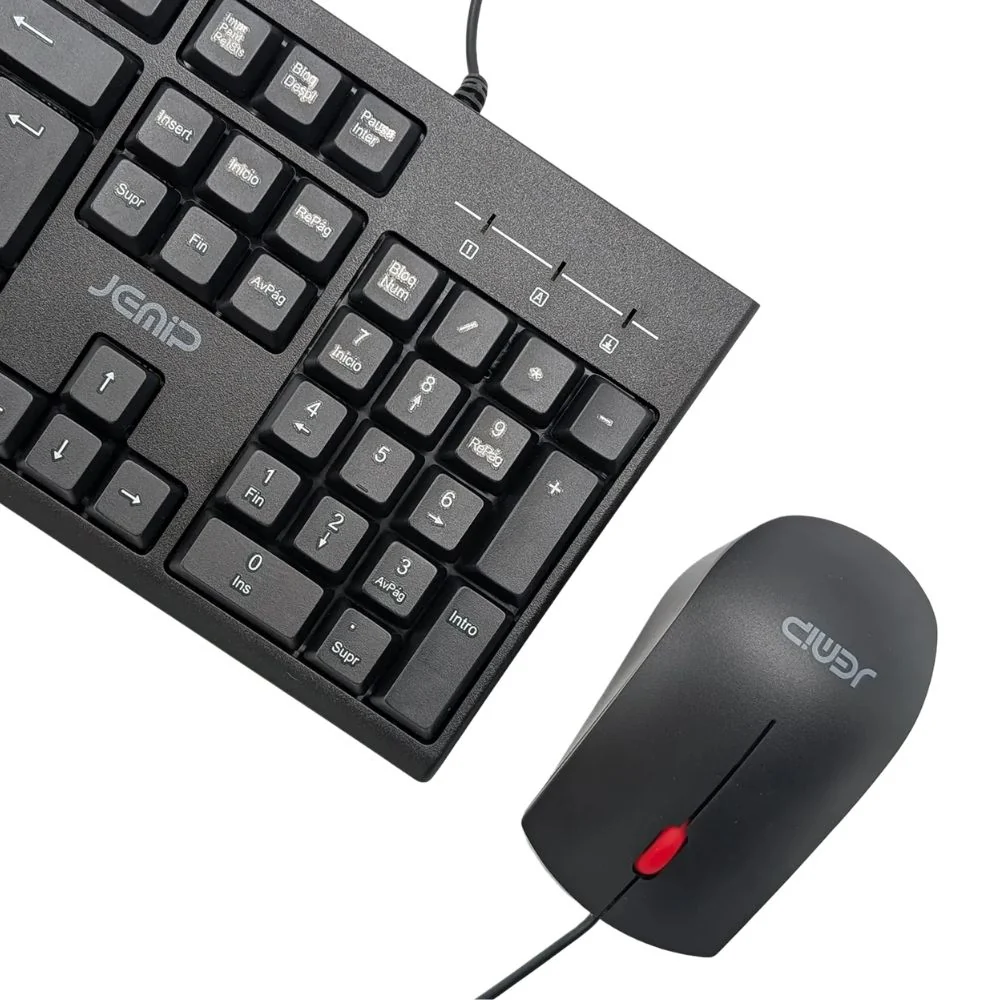 Jemip Combo De Teclado + Mouse Office Color Negro - Image 2