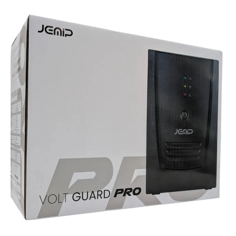 Jemip UPS Volt Guard Pro 1200W 10 Tomas Color Negro - Image 4