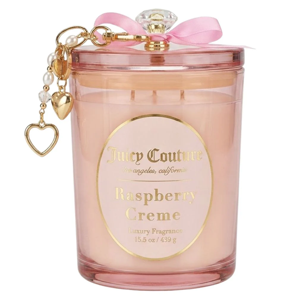 Juicy Couture Vela Raspberry Creme Luxury Fragance Candle 439g