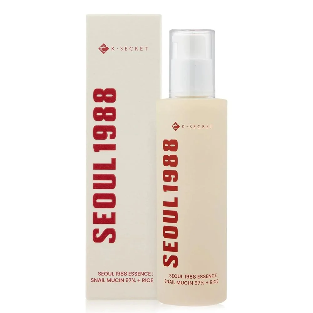 K-Secret Seoul 1988 Essence: Snail Mucin 97% + Rice 100ml