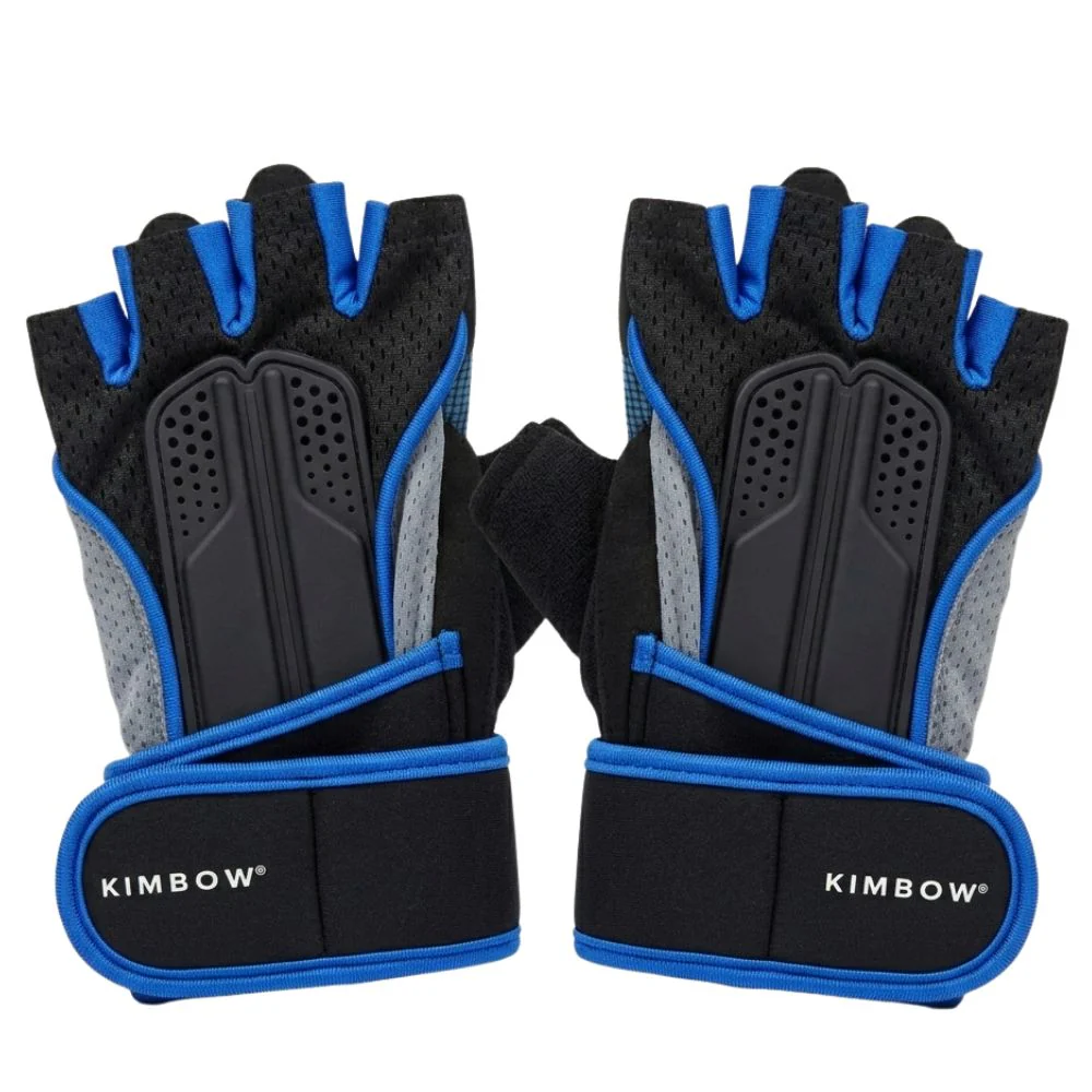 Kimbow Guantes Para Entrenamiento Cortos Negros Y Azul - Image 3