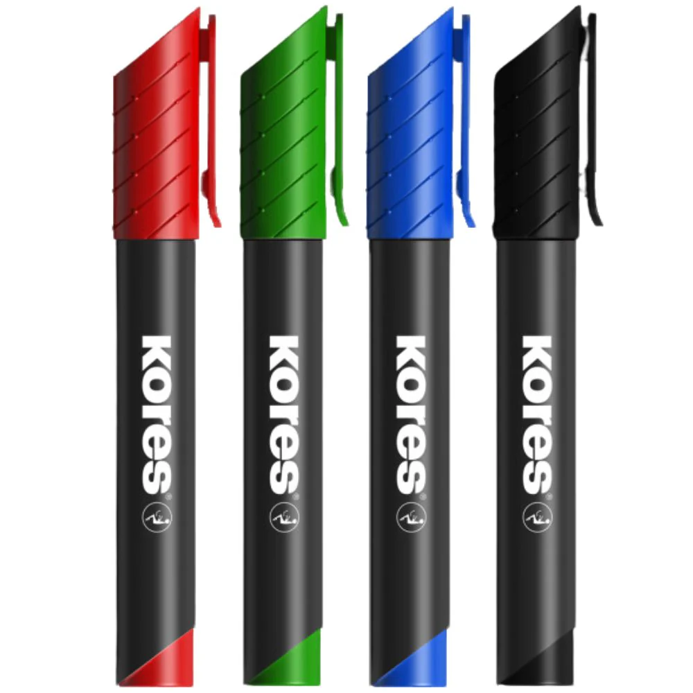 Kores Marcadores Permanentes XP1 Set 4 Und