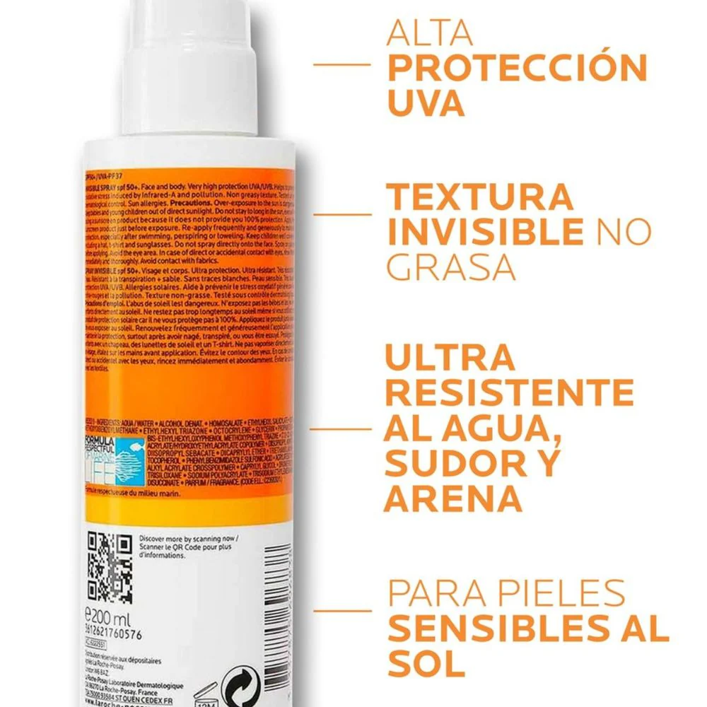 La Roche Posay Anthelios Spray Invisible 200ml - Image 2