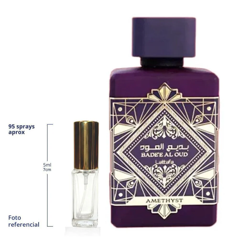 Lattafa Amethyst Badee Al Oud Decant Travel Size Eau De Parfum Unisex