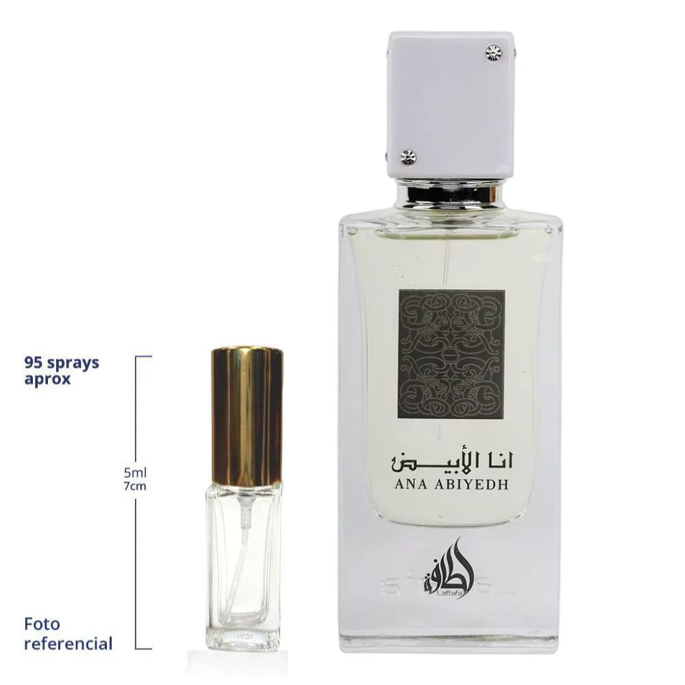 Lattafa  Ana Abiyedh Decant Travel Size Eau De Parfum Unisex
