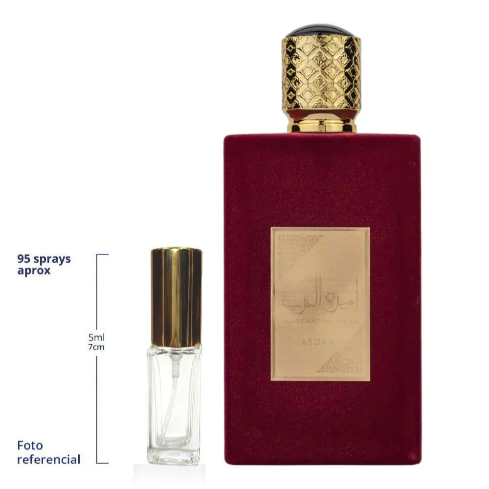 Lattafa Asdaaf Ameerat Al Arab Decant Travel Size Eau De Parfum For Woman