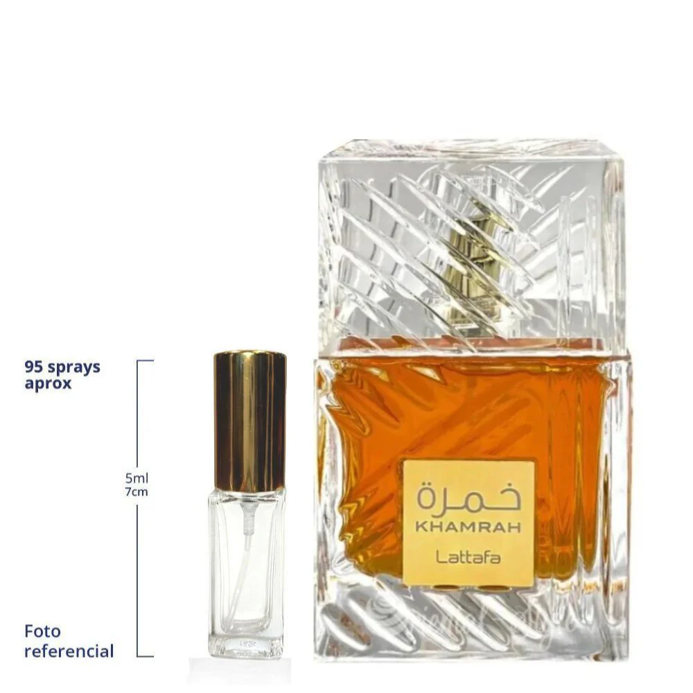 Lattafa Khamrah Decant Travel Size Eau De Parfum Unisex - Image 3