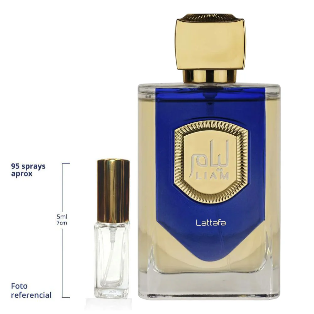 Lattafa Liam Blue Decant Travel Size Eau De Parfum For Men