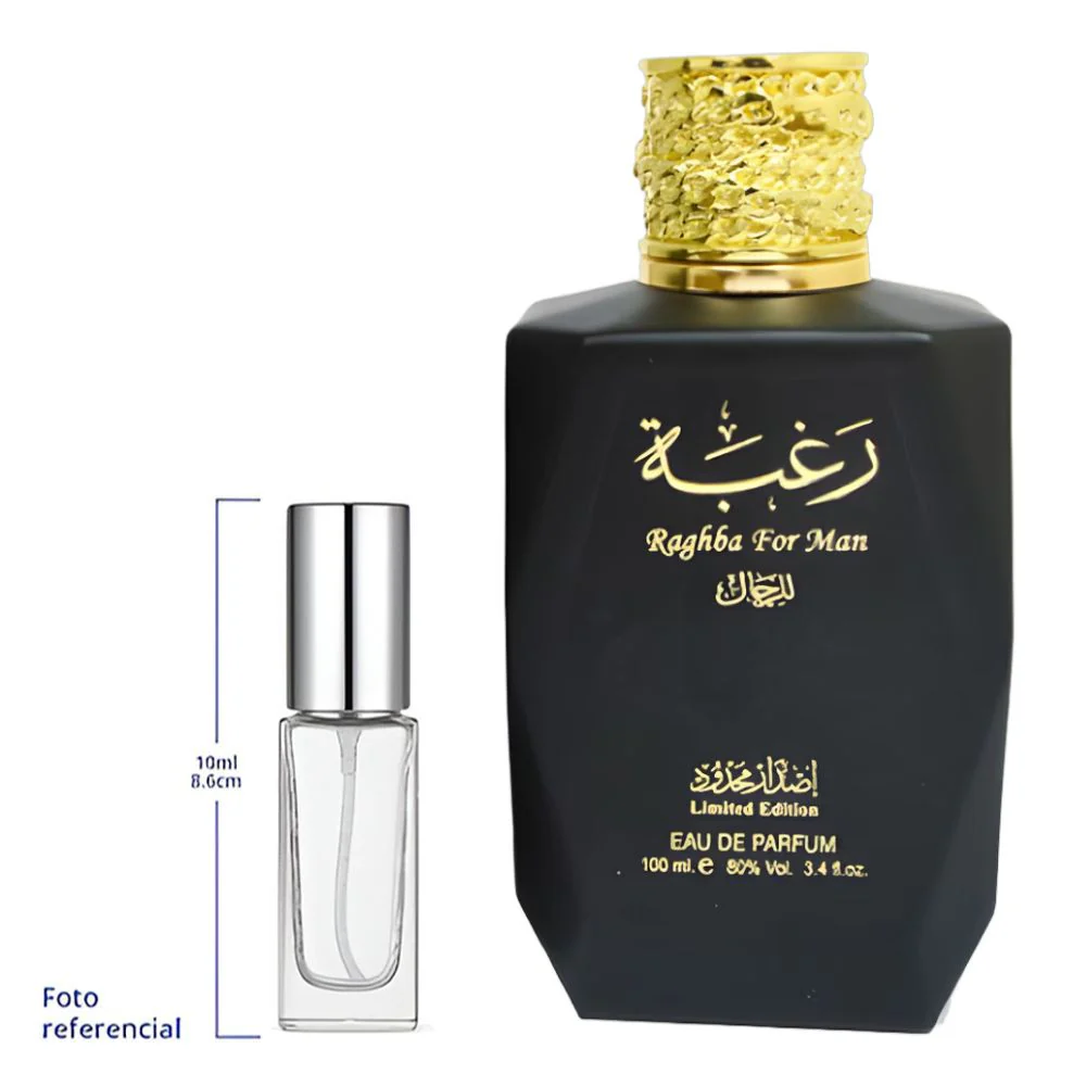 Lattafa Raghba Decant Travel Size Eau De Parfum For Men - Image 2