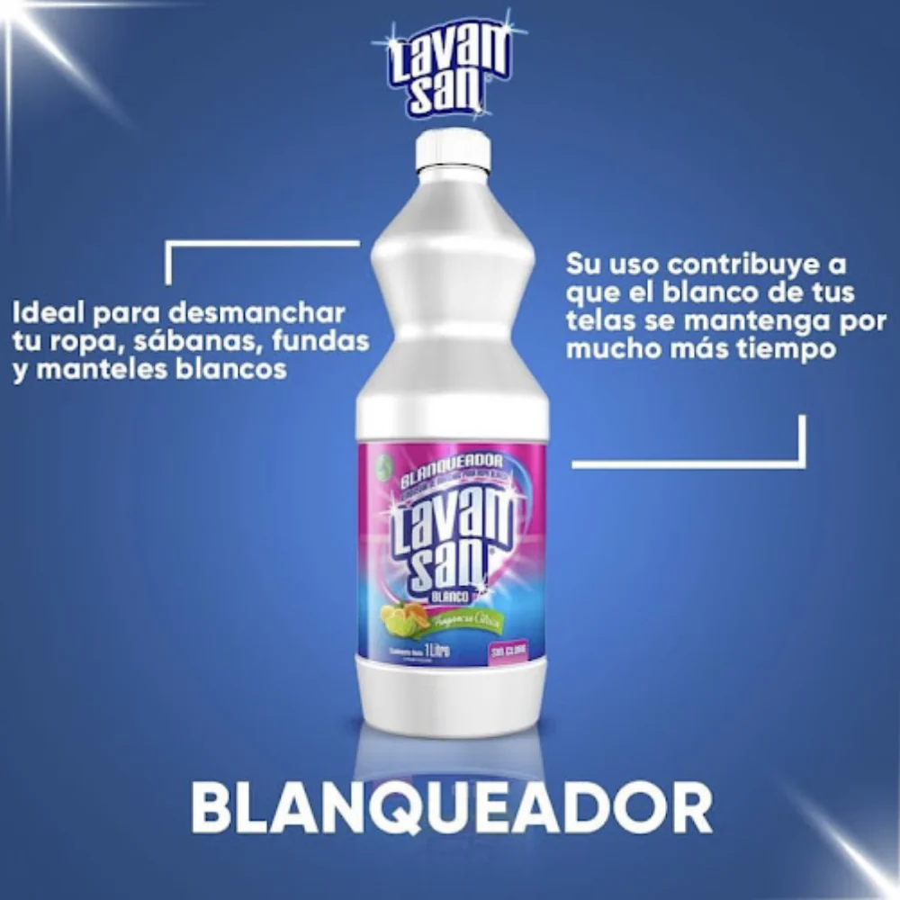 Lavansan Blanqueador Ropa Más Blanca 1L - Image 2
