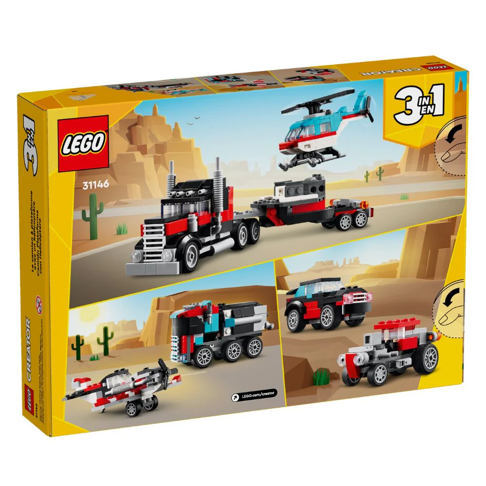 Lego Creator Flatbed Truck With Helicopter 270 Pzs 7+ - Image 2