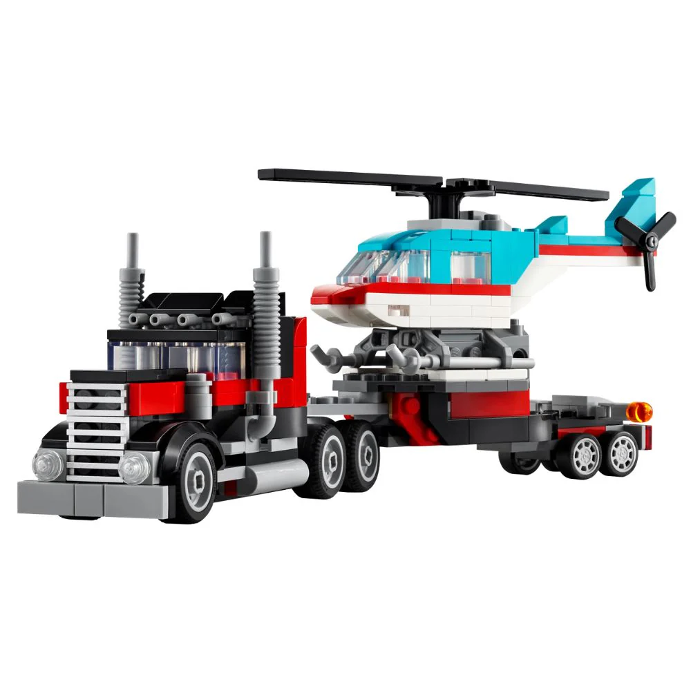 Lego Creator Flatbed Truck With Helicopter 270 Pzs 7+ - Image 4