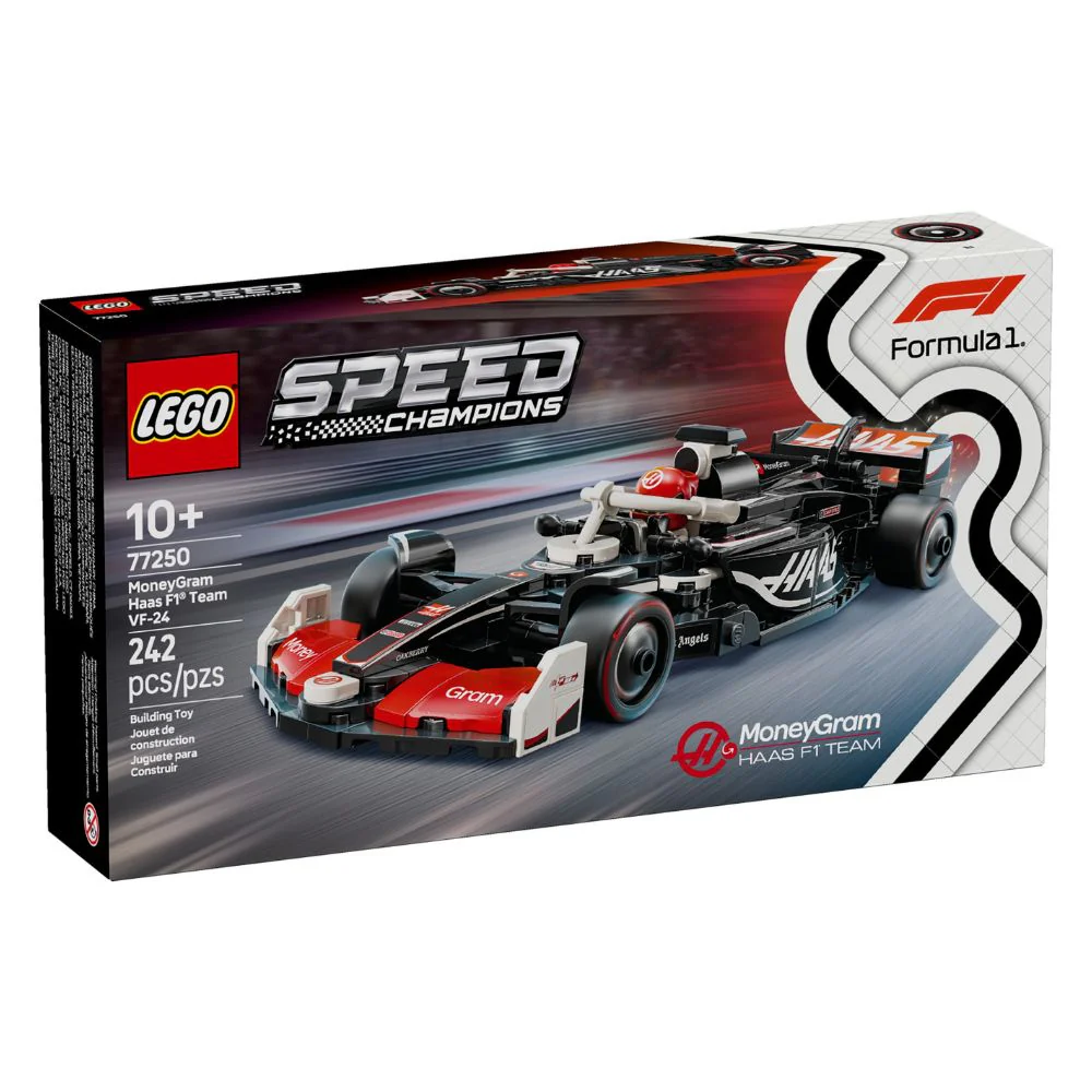Lego Speed Champions Formula 1 MoneyGram Haas F1 Team VF-24 242 Pzs 10+