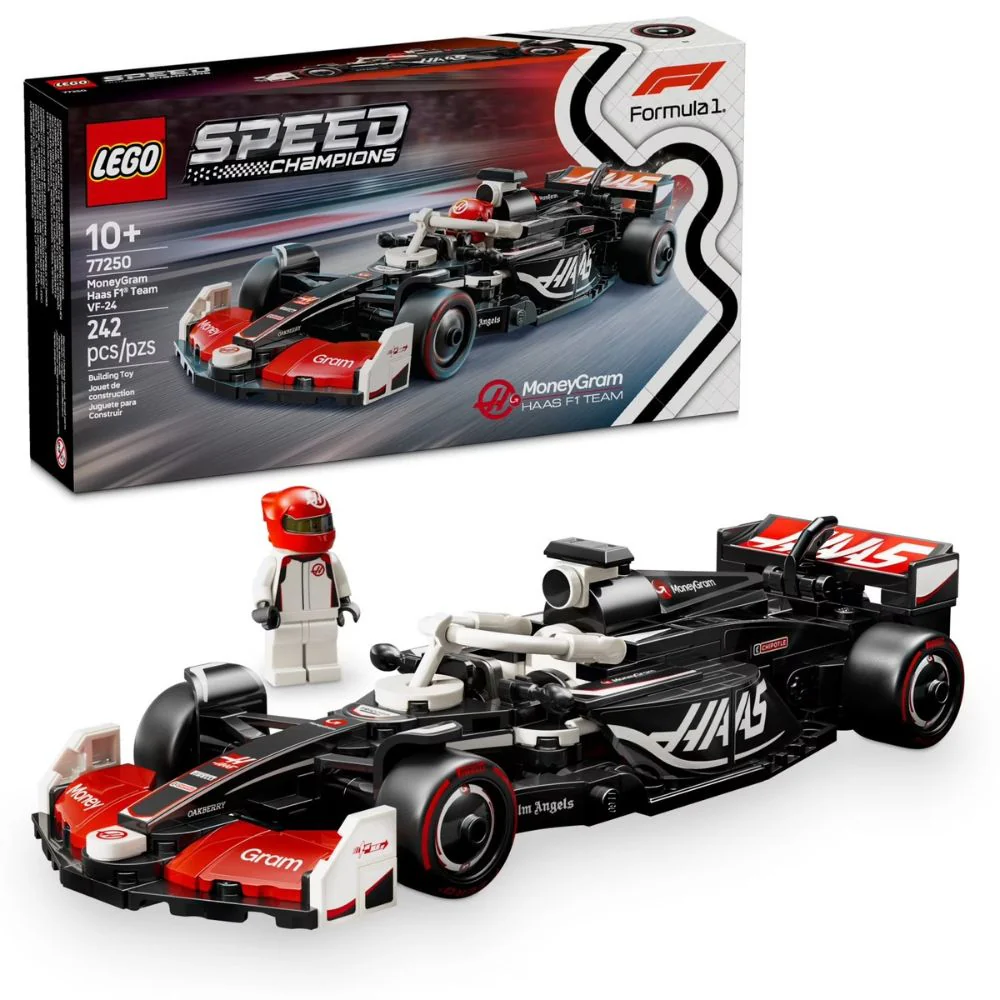 Lego Speed Champions Formula 1 MoneyGram Haas F1 Team VF-24 242 Pzs 10+ - Image 2