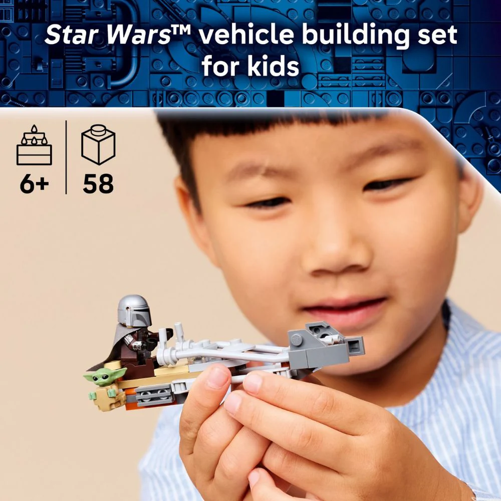Lego Star Wars The Mandalorian & Grogu's Speeder Bike 58 Pzs 6+ - Image 5