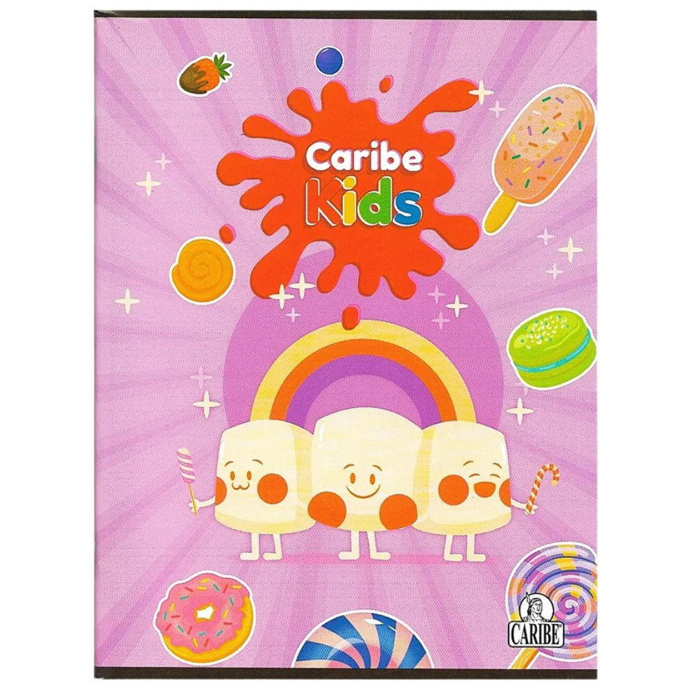 Cuaderno Empastado Doble Linea Caribe Kids Modelos Surtidos 100 Hojas - Image 5