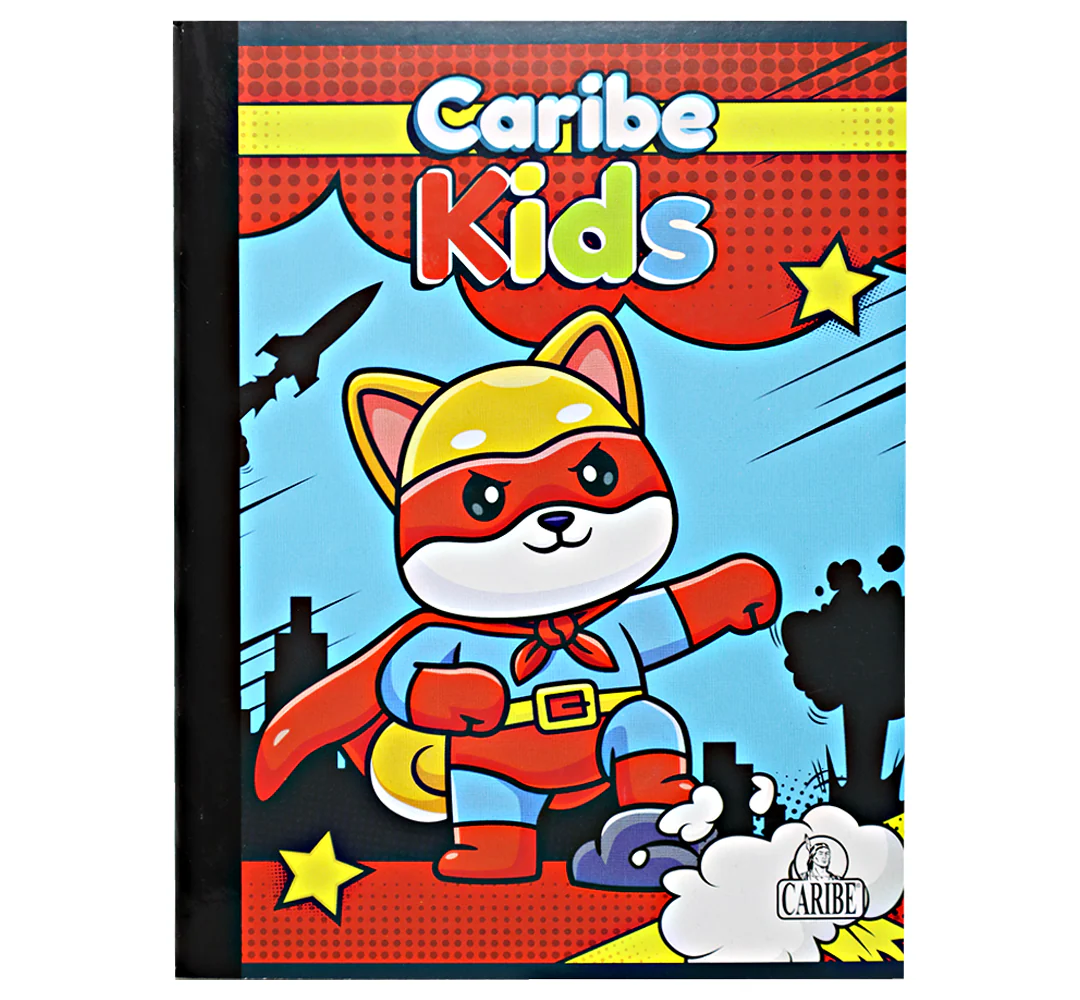 Cuaderno Empastado Doble Linea Caribe Kids Modelos Surtidos 100 Hojas - Image 8
