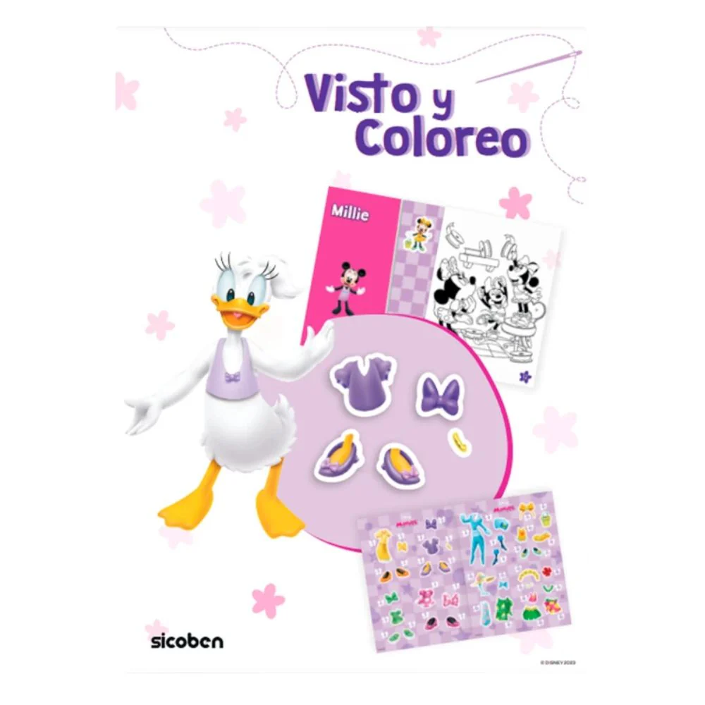 Libro De Actividades Visto Y Coloreo Minnie  16 pag + Stickers - Image 2