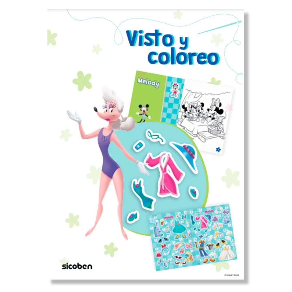 Libro De Actividades Visto Y Coloreo Minnie  16 pag + Stickers - Image 2