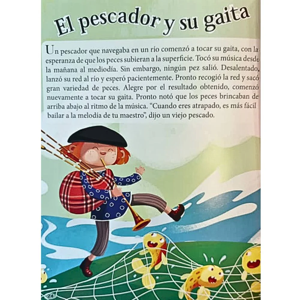 Libro De Lectura Cuentos Que Debes Saber Esopo 12 Historias 24 pag - Image 2
