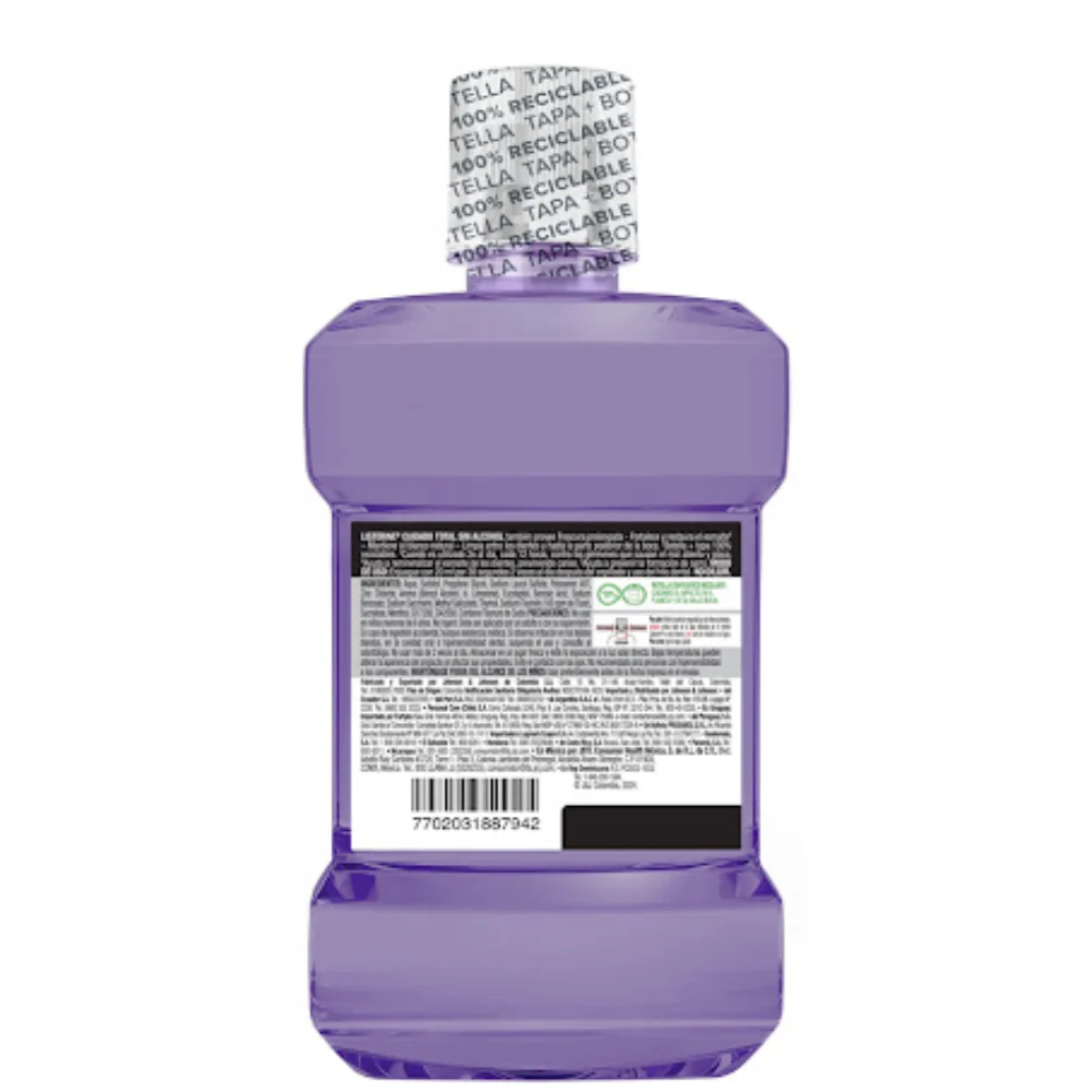 Listerine Enjuague Bucal Cuidado Total Frescura Suave Menta Premium 500ml - Image 3