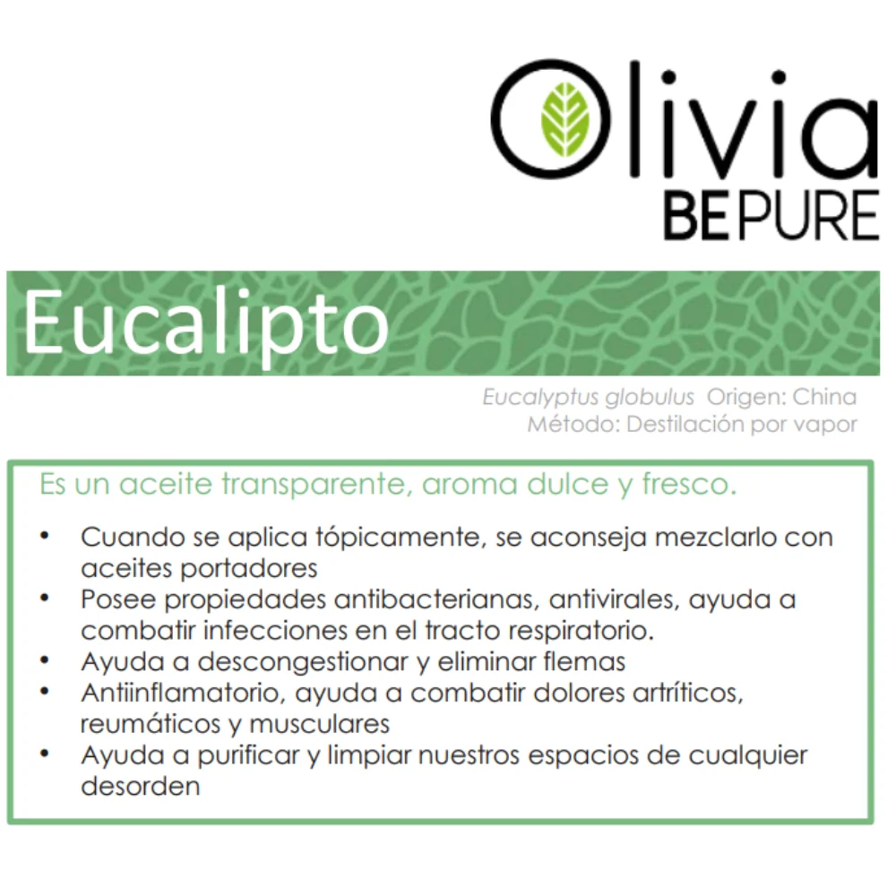 Olivia Be Pure Aceite Esencial Eucalipto 10ml - Image 2