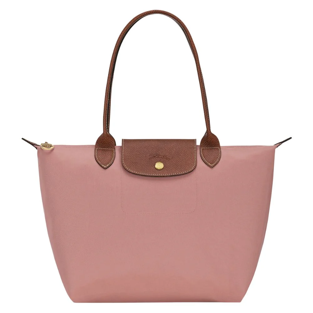 Longchamp Cartera Le Pliage Shoulder Bag Medium Color Pink Tea